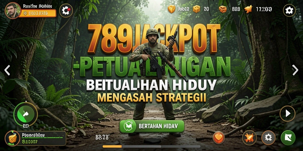 Tampilan antarmuka intuitif dari game Bertahan Hidup 789JACKPOT.