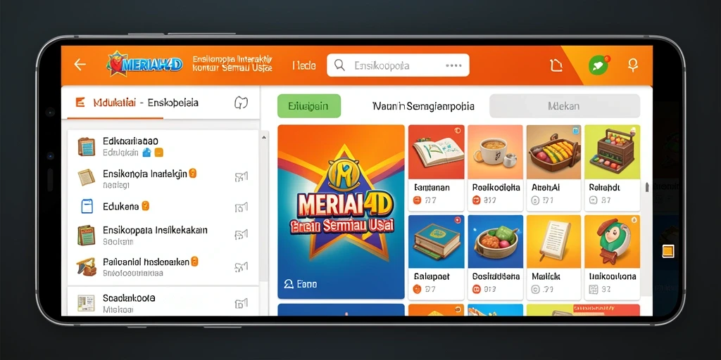 Tampilan antarmuka MERIAH4D yang interaktif dan menarik.