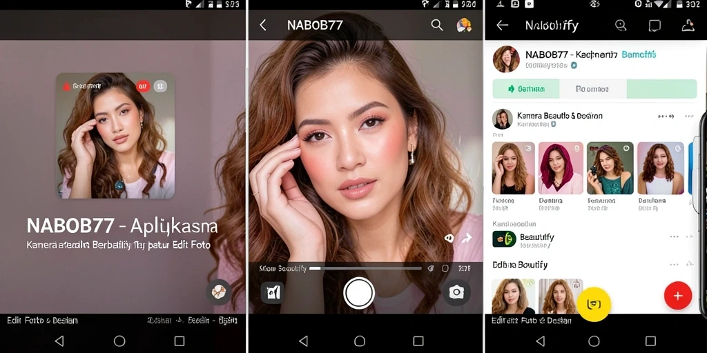 Antarmuka NABOB77 yang sederhana dan fungsional untuk edit foto.