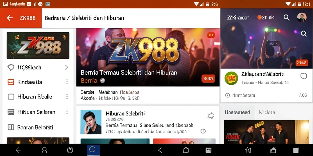 Tampilan antarmuka aplikasi ZK988 yang menarik dan informatif.